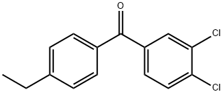 3,4-DICHLORO-4'-ETHYLBENZOPHENONE Structural