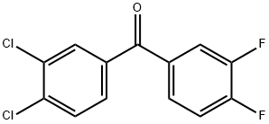 3,4-DICHLORO-3',4'-DIFLUOROBENZOPHENONE Structural