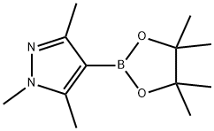 1,3,5-TRIMETHYL-4-(4,4,5,5-TETRAMETHYL-1,3,2-DIOXABOROLAN-2-YL)-1H-PYRAZOLE Structural