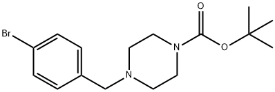 TERT-BUTYL 4-(4-BROMOBENZYL)PIPERAZINE-1-CARBOXYLATE Structural