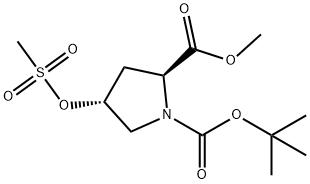 (2S, 4R)-BOC-GAMMA-MSO-PROLINE METHYL ESTER Structural