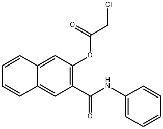 3-CHLOROACETOXY-2-NAPHTHOIC ACID ANILIDE Structural