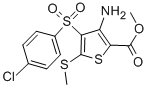 METHYL 3-AMINO-4-[(4-CHLOROPHENYL)SULFONYL]-5-(METHYLTHIO)THIOPHENE-2-CARBOXYLATE