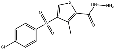 4-[(4-CHLOROPHENYL)SULFONYL]-3-METHYLTHIOPHENE-2-CARBOHYDRAZIDE