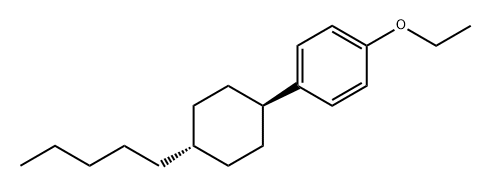 1-Ethoxy-4-(trans-4-pentylcyclohexyl)benzene Structural