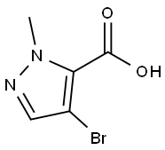 4-bromo-1-methylpyrazole-3-carboxy acid Structural