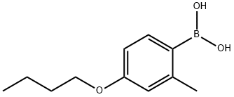 4-BUTOXY-2-METHYLPHENYLBORONIC ACID Structural