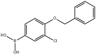 4-BENZYLOXY-3-CHLOROPHENYLBORONIC ACID Structural