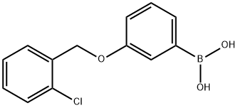 3-(2'-CHLOROBENZYLOXY)PHENYLBORONIC ACID Structural