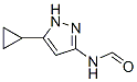Formamide,  N-(5-cyclopropyl-1H-pyrazol-3-yl)- Structural