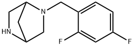 (1S,4S)-(+)-2-(2,4-DIFLUORO-BENZYL)-2,5-DIAZA-BICYCLO[2.2.1]HEPTANE 2CF3COOH Structural