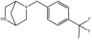 (1S,4S)-(+)-2-(4-TRIFLUOROMETHYL-BENZYL)-2,5-DIAZA-BICYCLO[2.2.1]HEPTANE 2CF3COOH Structural