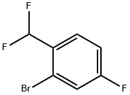 2-BROMO-1-DIFLUOROMETHYL-4-FLUOROBENZENE Structural