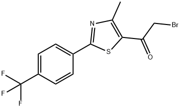 2-BROMO-1-[4-METHYL-2-[4-(TRIFLUOROMETHYL)PHENYL]-1,3-THIAZOL-5-YL]-1-ETHANONE