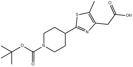 [2-[1-(TERT-BUTOXYCARBONYL)PIPERIDIN-4-YL]-5-METHYL-1,3-THIAZOL-4-YL]ACETIC ACID