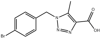 1-(4-BROMOBENZYL)-5-METHYL-1H-1,2,3-TRIAZOLE-4-CARBOXYLIC ACID Structural