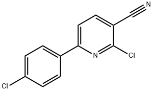 2-CHLORO-6-(4-CHLOROPHENYL)NICOTINONITRILE Structural