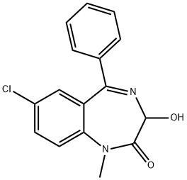 7-Chloro-3-hydroxy-1-methyl-5-phenyl-1,3-dihydro-2H-1,4-benzodiazepin-2-one