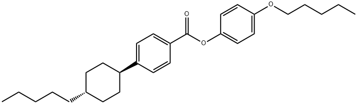 4-Pentyloxyphenyl-4'-Trans-PentylcyclohexylBenzo Structural