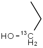 1-PROPANOL-1-13C Structural