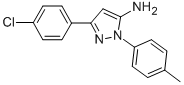 3-(4-chlorophenyl)-1-(4-methylphenyl)-1H-pyrazol-5-amine Structural