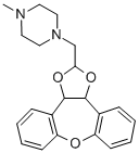 Piperazine, 1-((3a,12b-dihydrodibenzo(b,f)-1,3-dioxolo(4,5-d)oxepin-2- yl)methyl)-4-methyl-