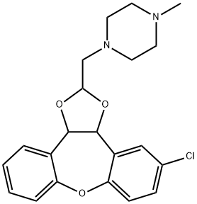 Piperazine, 1-((5-chloro-3a,12b-dihydrodibenzo(b,f)-1,3-dioxolo(4,5-d) oxepin-2-yl)methyl)-4-methyl-