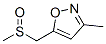Isoxazole, 3-methyl-5-[(methylsulfinyl)methyl]- (9CI) Structural