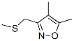 Isoxazole, 4,5-dimethyl-3-[(methylthio)methyl]- (9CI) Structural