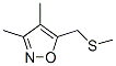 Isoxazole, 3,4-dimethyl-5-[(methylthio)methyl]- (9CI) Structural