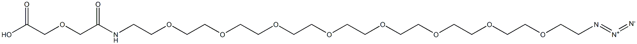 O-(2-AZIDOETHYL)-O-(2-(DIGLYCOLYL-AMINO)ETHYL)EG-7 Structural