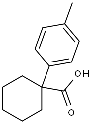 1-(4-Methylphenyl)-1-cyclohexanecarboxylic acid Structural