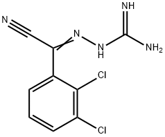 2-(2,3-Dichlorophenyl)-2-guanidinyliminoacetonitrile Structural Picture