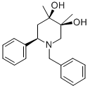 (3-alpha,4-alpha,6-alpha)-3,4-Dimethyl-6-phenyl-1-(phenylmethyl)-3,4-p iperidinediol Structural