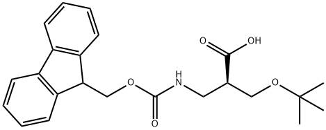 FMoc-(R)-3-aMino-2-(tert-butoxyMethyl)propanoic acid Structural