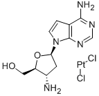 3-Aminotubercidindichloroplatinum(II) Structural