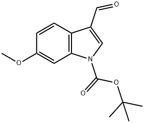 3-FORMYL-6-METHOXYINDOLE-1-CARBOXYLIC ACID TERT-BUTYL ESTER Structural