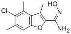 5-Chloro-N-hydroxy-3,4,6-trimethyl-2-benzofurancarboximidamide