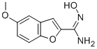 2-Benzofurancarboximidamide, N-hydroxy-5-methoxy- Structural