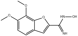 2-Benzofurancarboximidamide, 6,7-dimethoxy-N-hydroxy- Structural