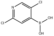 2,5-DICHLOROPYRIDINE-4-BORONIC ACID Structural