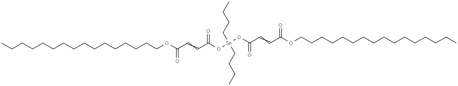hexadecyl 6,6-dibutyl-4,8,11-trioxo-5,7,12-trioxa-6-stannaoctacosa-2,9-dienoate Structural