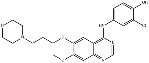 4-Defluoro-4-hydroxy Gefitinib Structural