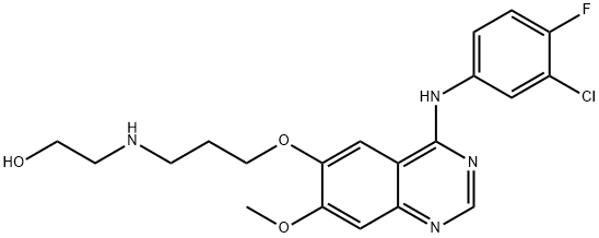 3-DesMorpholinyl-3-hydroxyethylaMino Gefitinib Structural