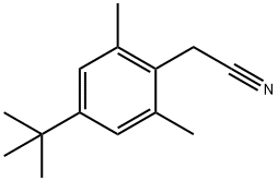 (4-tert-butyl-2,6-dimethylphenyl)acetonitrile Structural