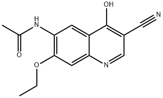 Acetamide, N-(3-cyano-7-ethoxy-4-hydroxy-6-quinolinyl)- Structural