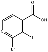 2-BROMO-3-IODO-ISONICOTINIC ACID Structural