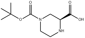 (S)-4-N-BOC-PIPERAZINE-2-CARBOXYLIC ACID Structural