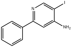 4-Amino-5-iodo-2-phenylpyridine Structural