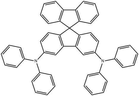 9,9'-SPIROBI[9H-FLUORENE]-3,6-DIAMINE, N3,N3,N6,N6-TETRAPHENYL- Structural